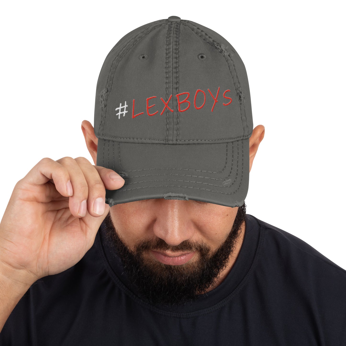 Distressed “ #LexBoys ”Dad Hat